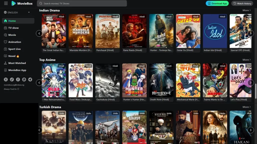 Download MovieBox for Mac