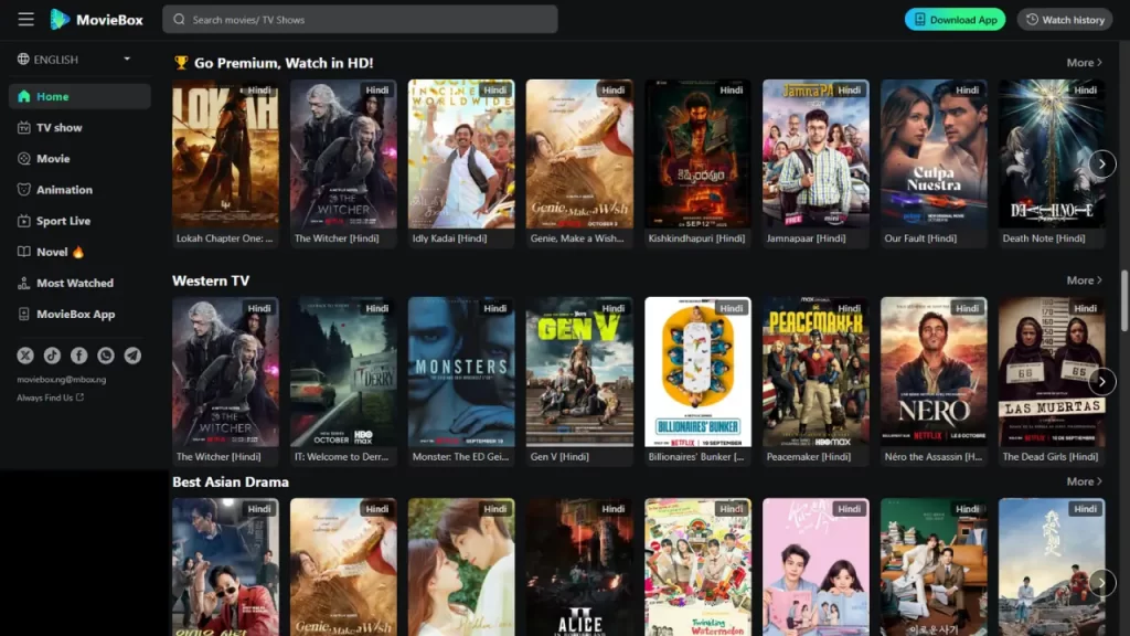 Free Download MovieBox App