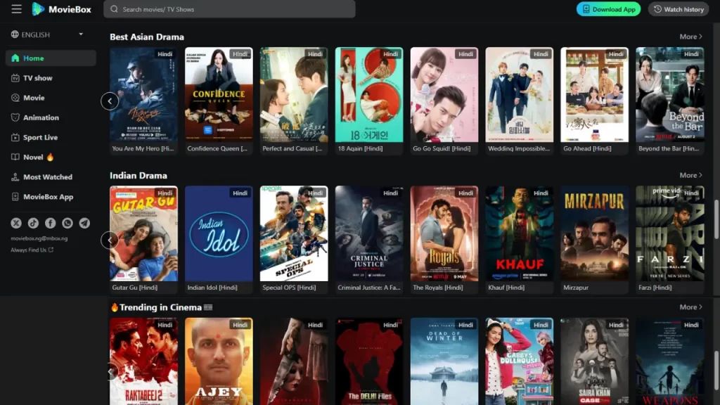 MovieBox APK Premium Features