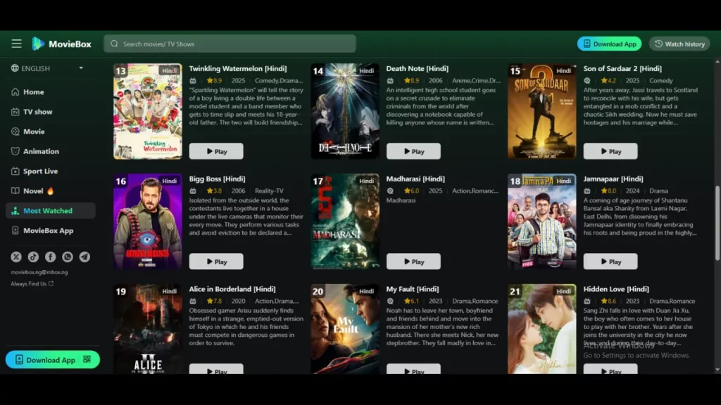 MovieBox for Android TV