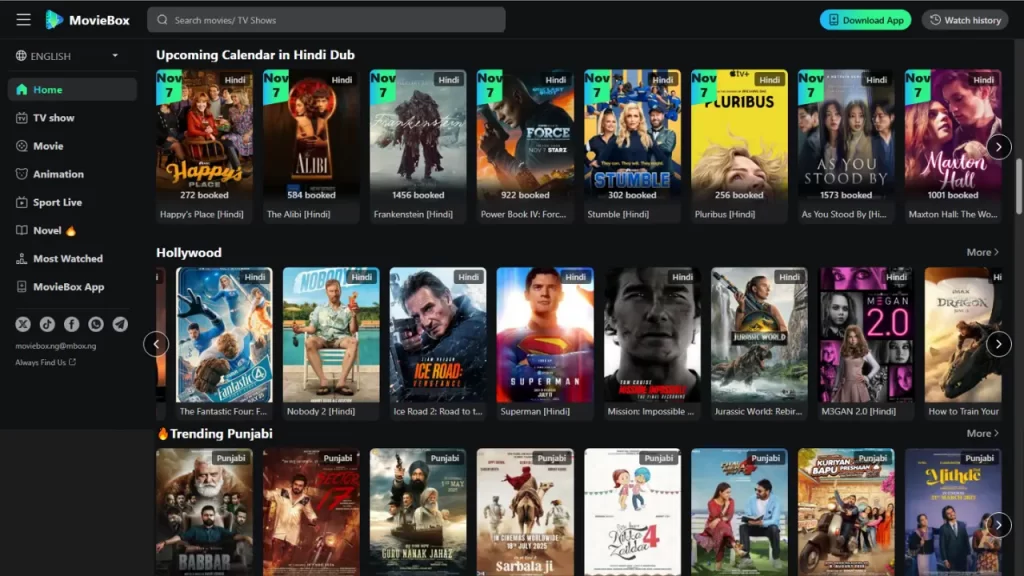 MovieBox for PC Stream Movies
