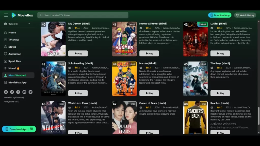 Watch MovieBox on Android TV